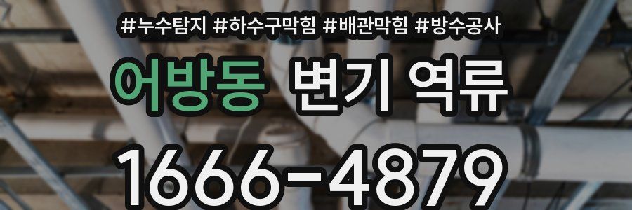 어방동 변기 역류