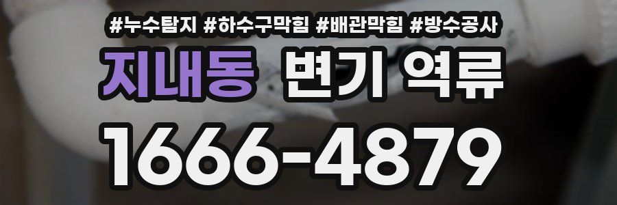 지내동 변기 역류