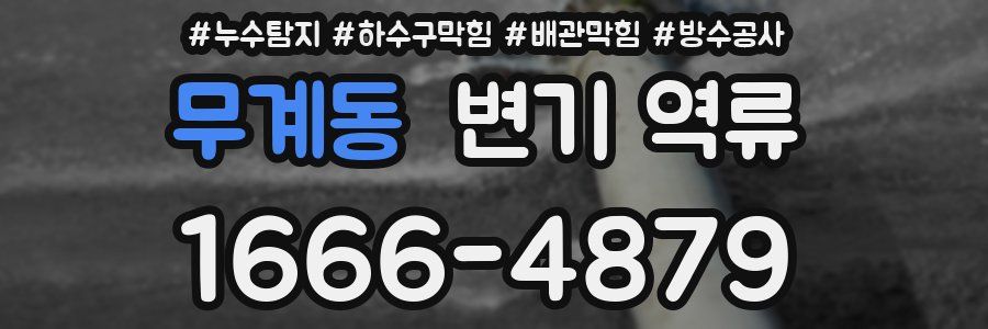 무계동 변기 역류