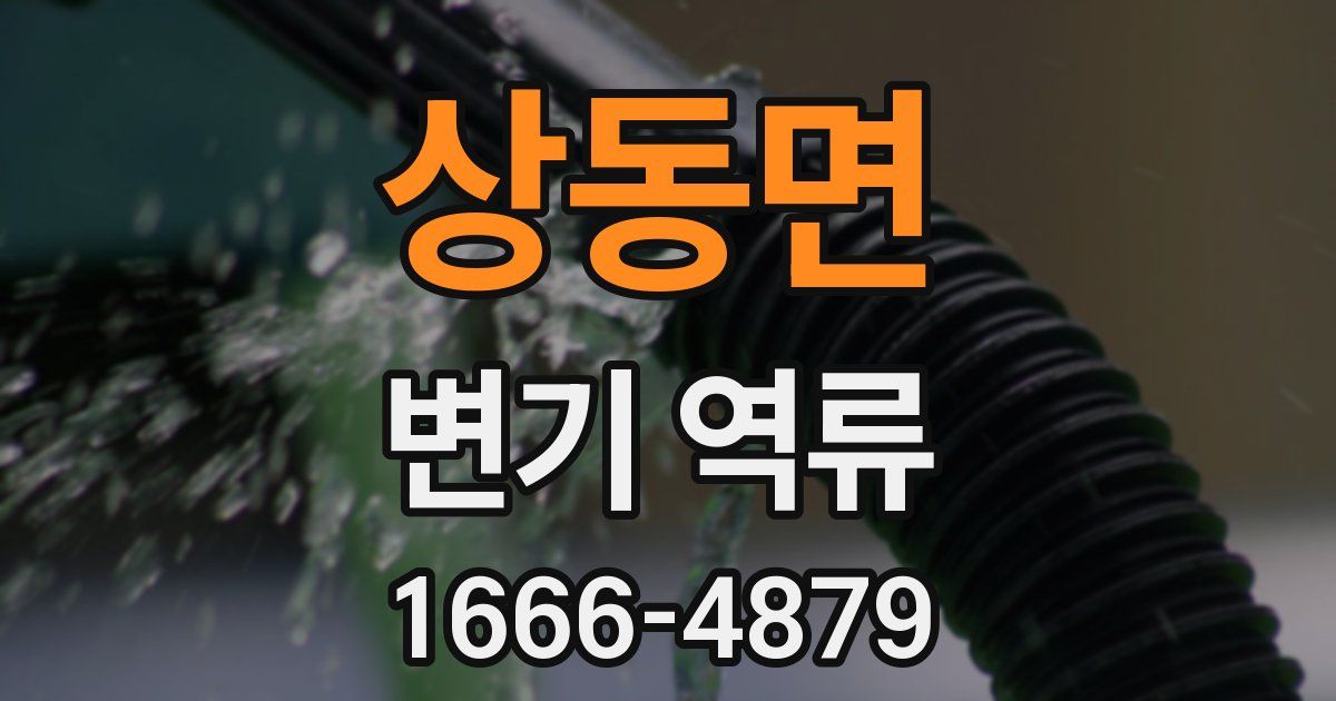 상동면 변기 역류