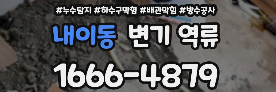 내이동 변기 역류