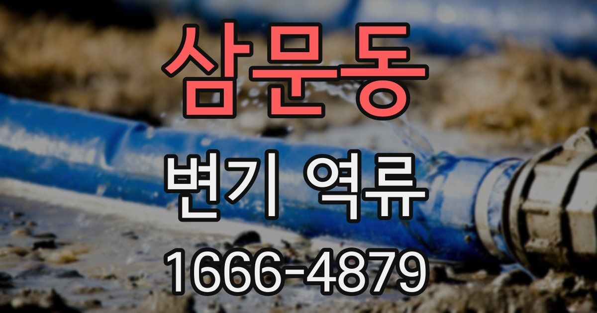 삼문동 변기 역류