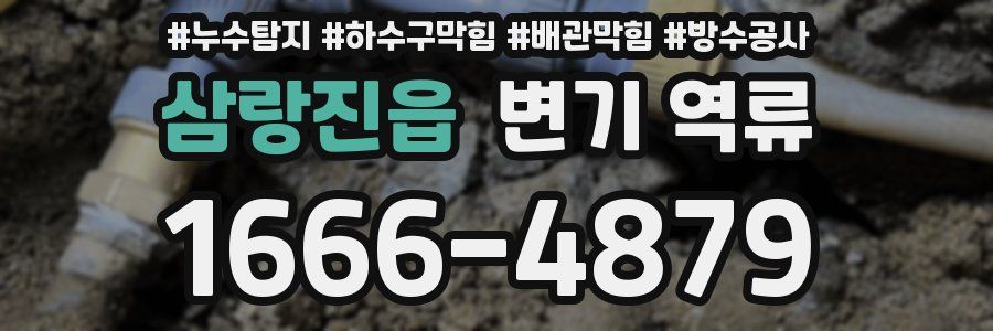 삼랑진읍 변기 역류