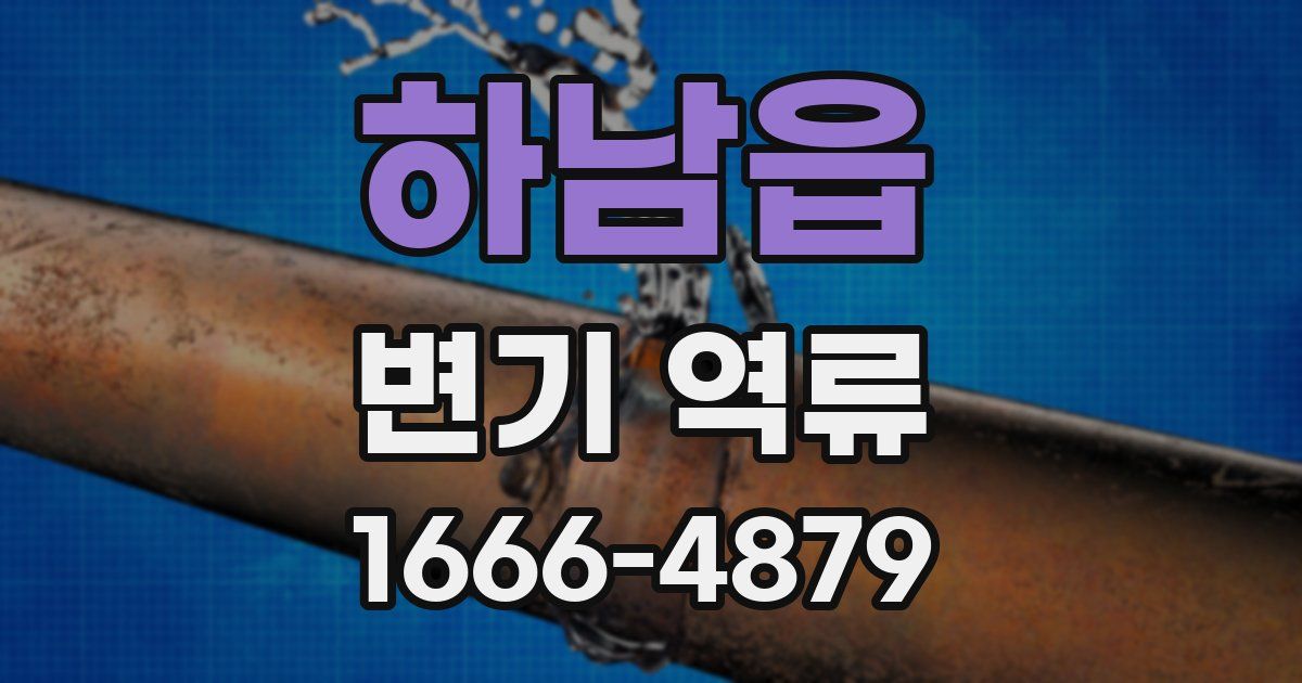 하남읍 변기 역류