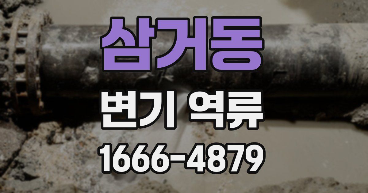 삼거동 변기 역류