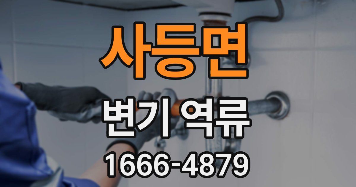 사등면 변기 역류