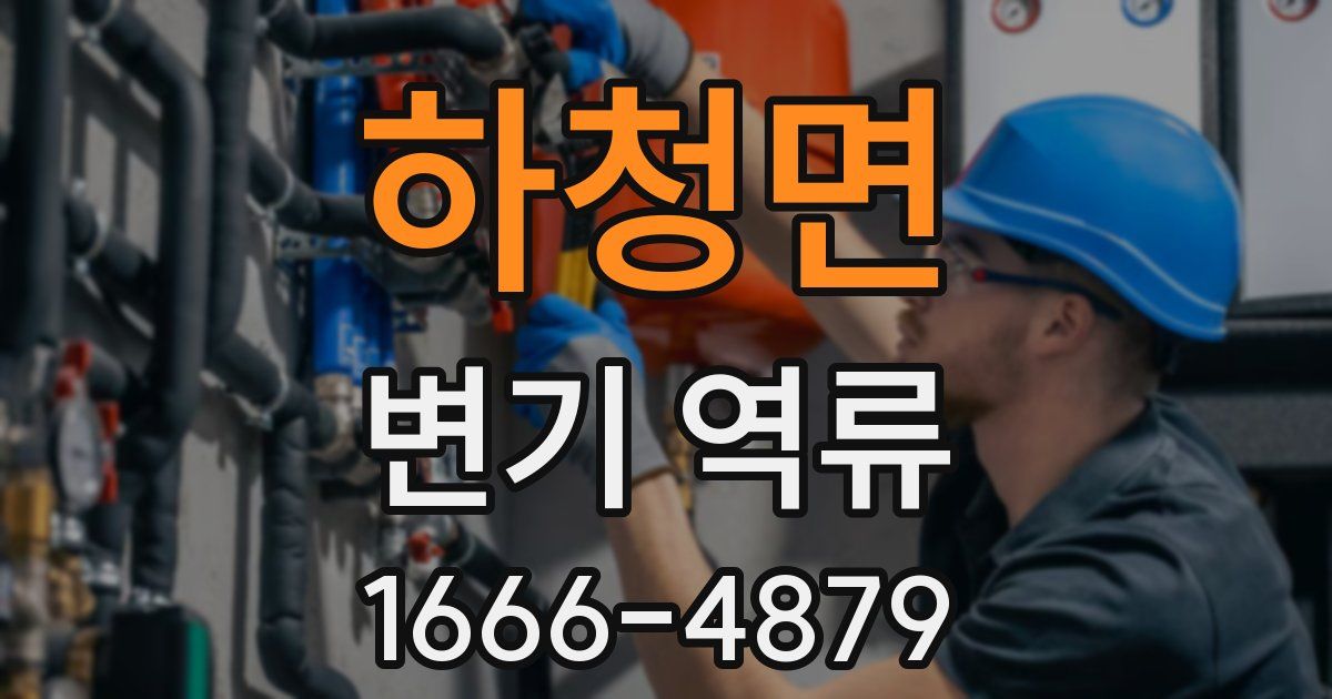 하청면 변기 역류