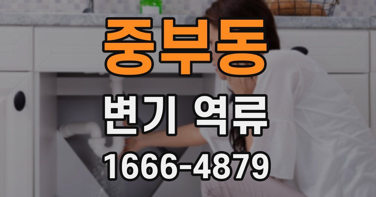 중부동 변기 역류