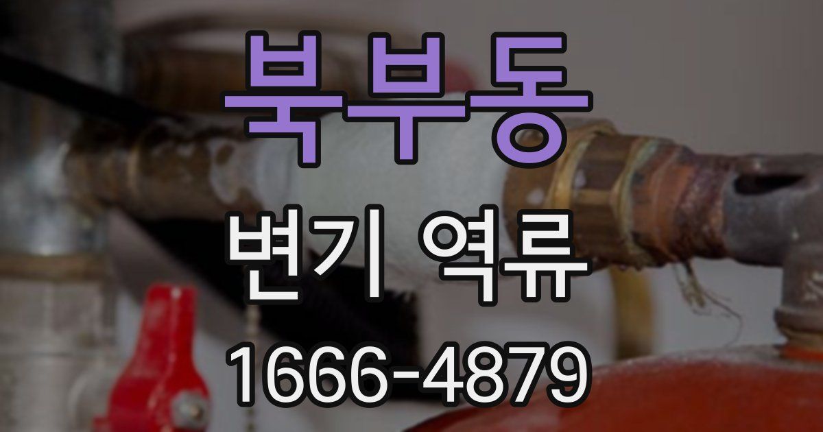 북부동 변기 역류