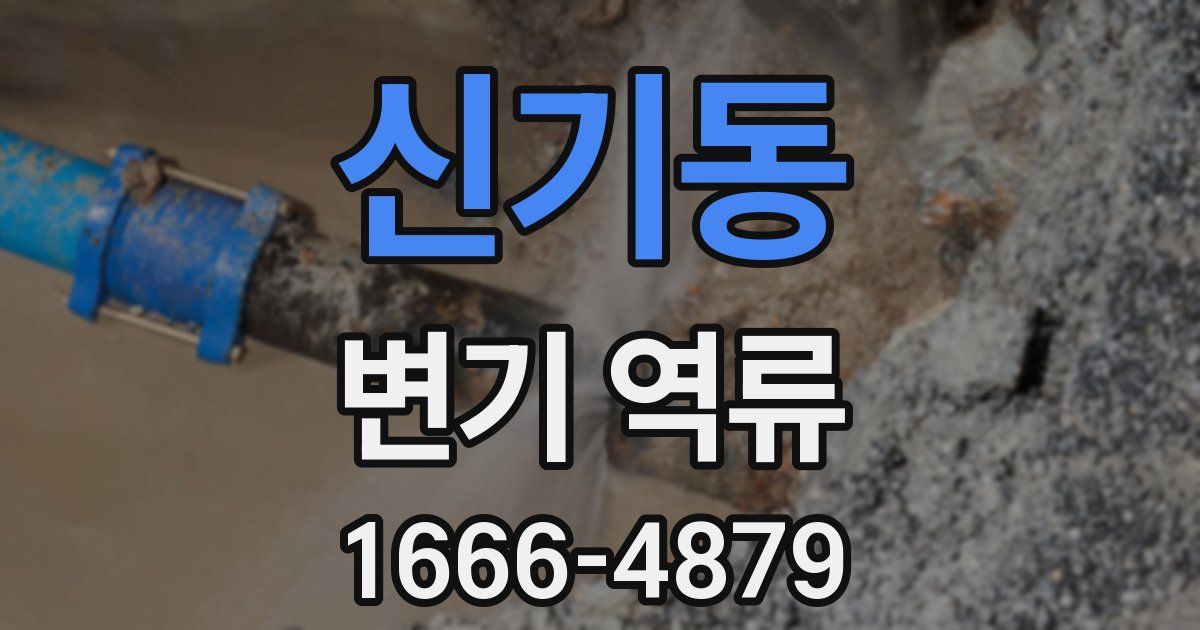 신기동 변기 역류