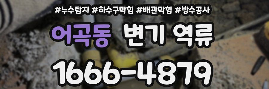 어곡동 변기 역류