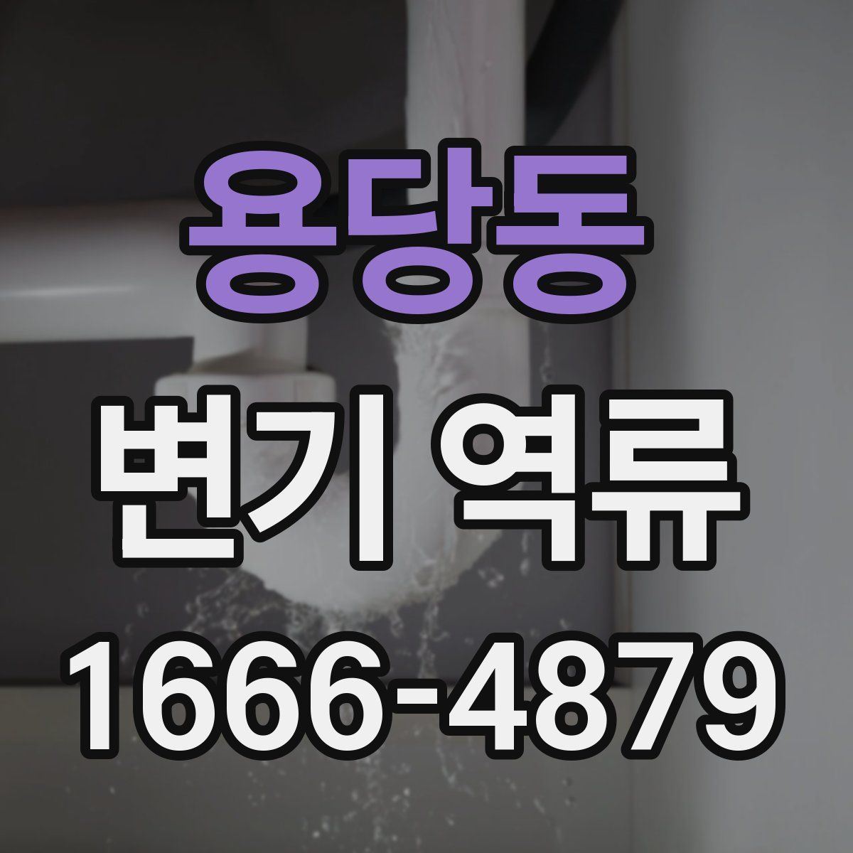 용당동 변기 역류