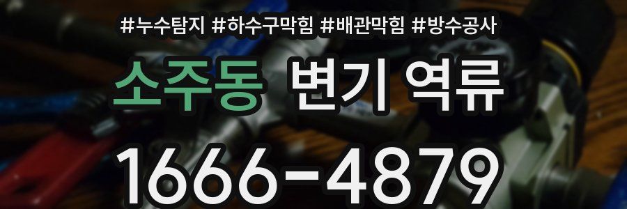소주동 변기 역류