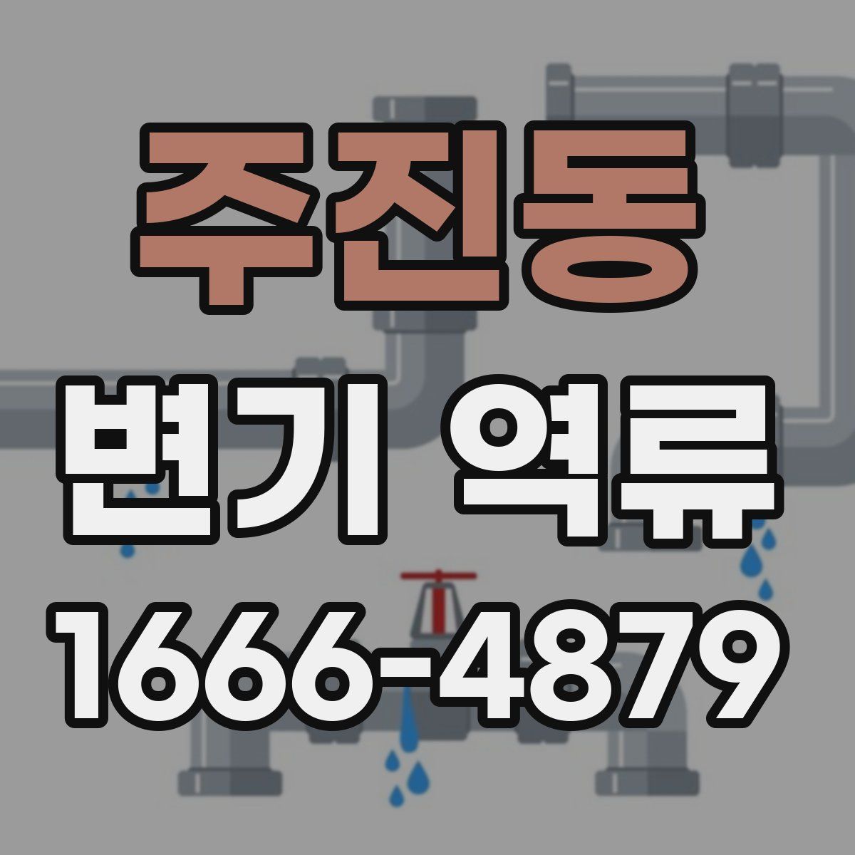 주진동 변기 역류