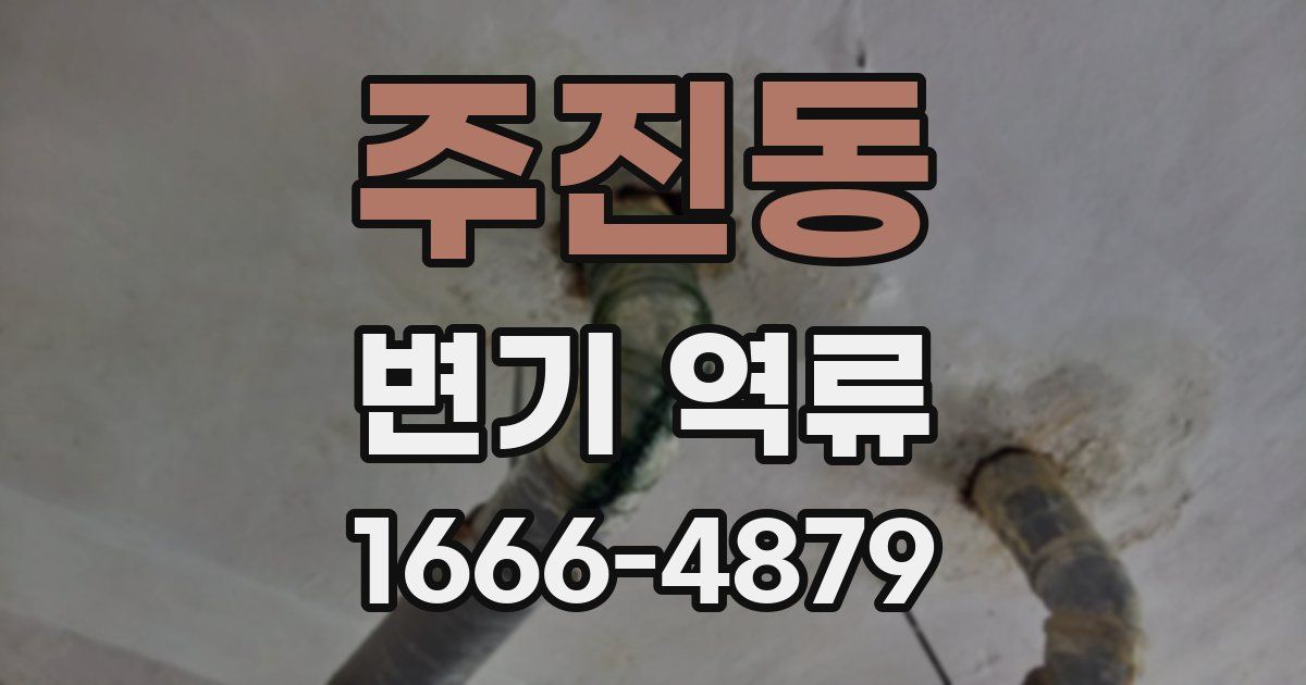 주진동 변기 역류