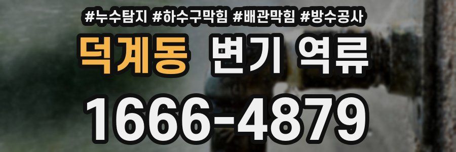 덕계동 변기 역류