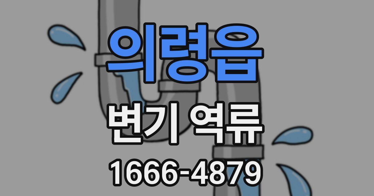 의령읍 변기 역류