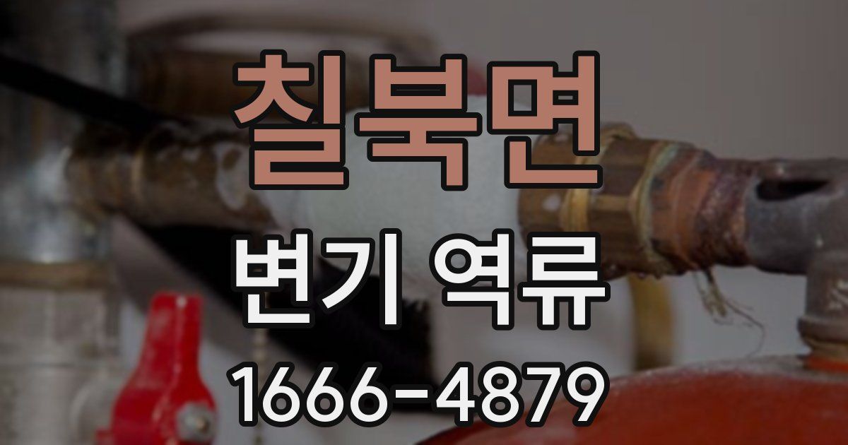 칠북면 변기 역류