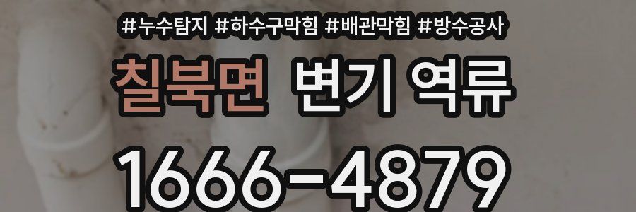 칠북면 변기 역류