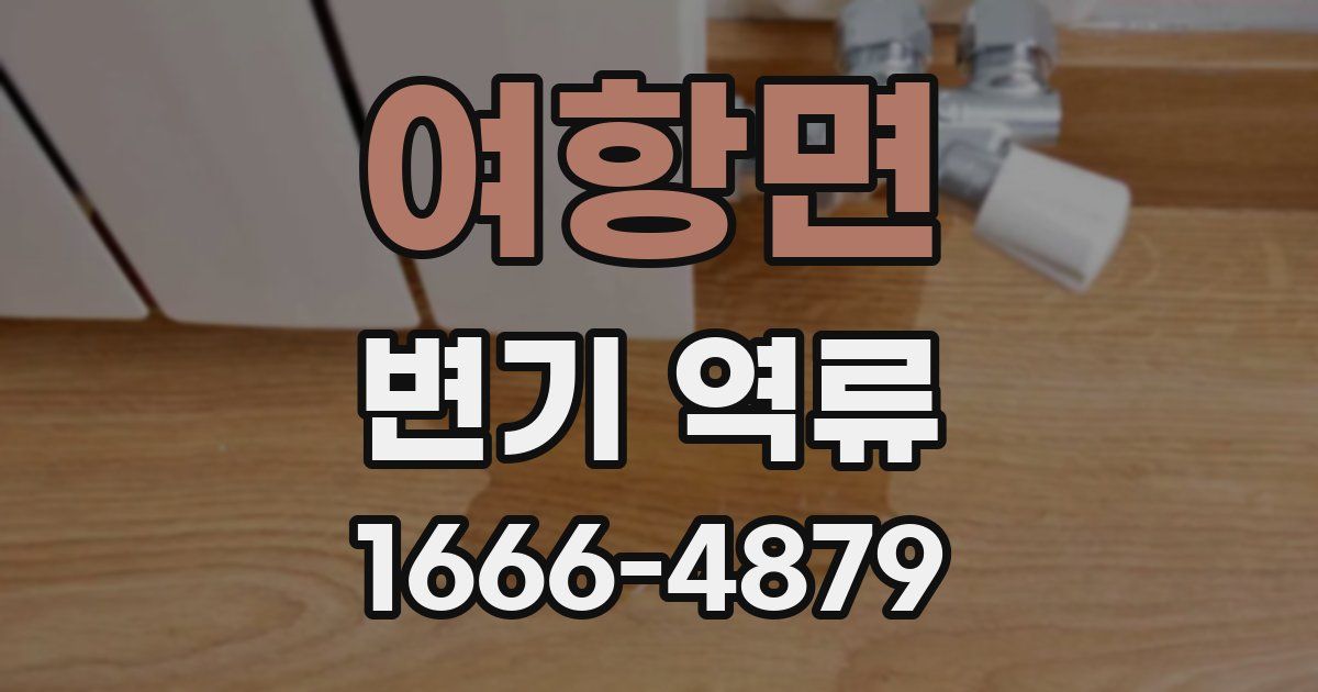 여항면 변기 역류