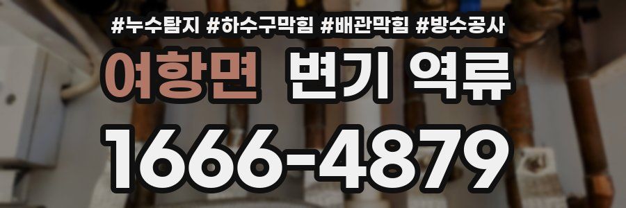 여항면 변기 역류