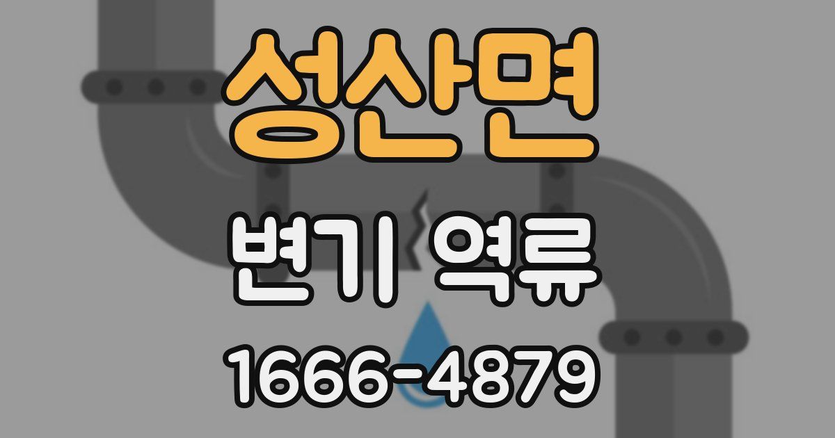 성산면 변기 역류