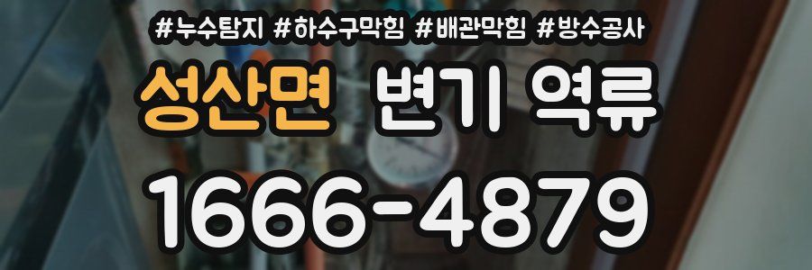 성산면 변기 역류