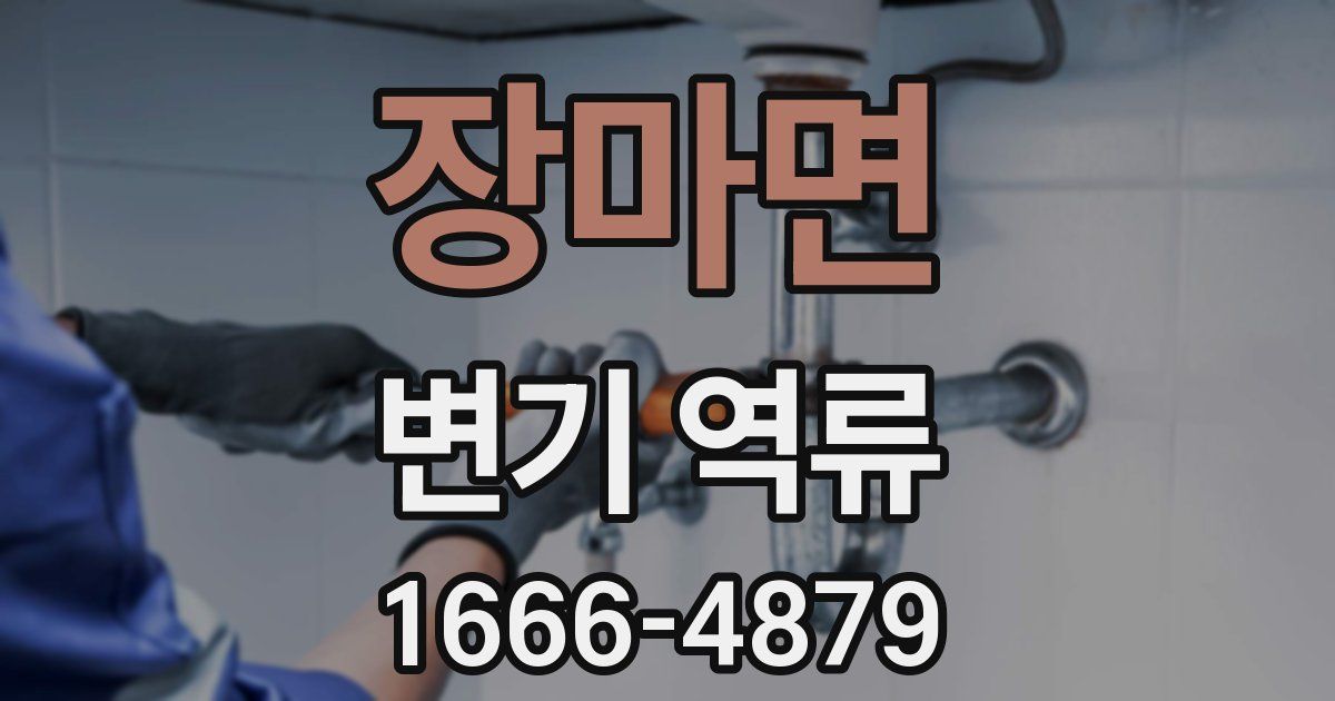 장마면 변기 역류
