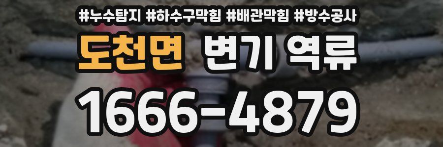 도천면 변기 역류