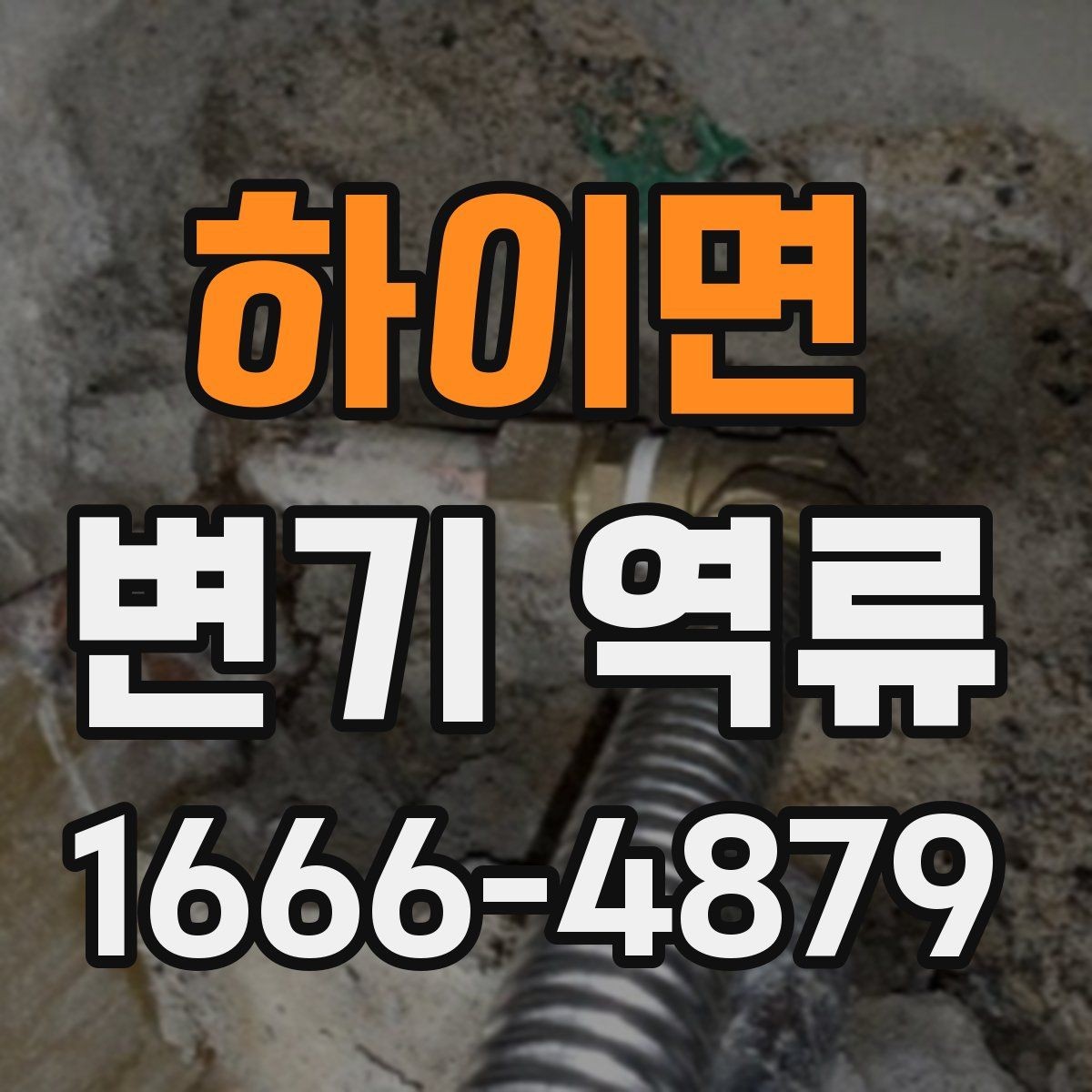 하이면 변기 역류 물 사용 직후 소리가 달라졌다면