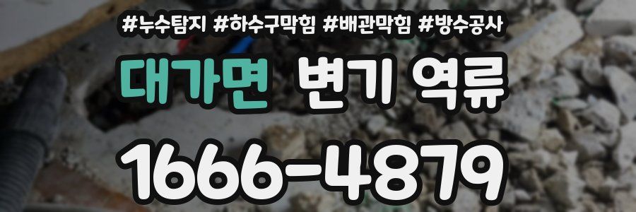 대가면 변기 역류
