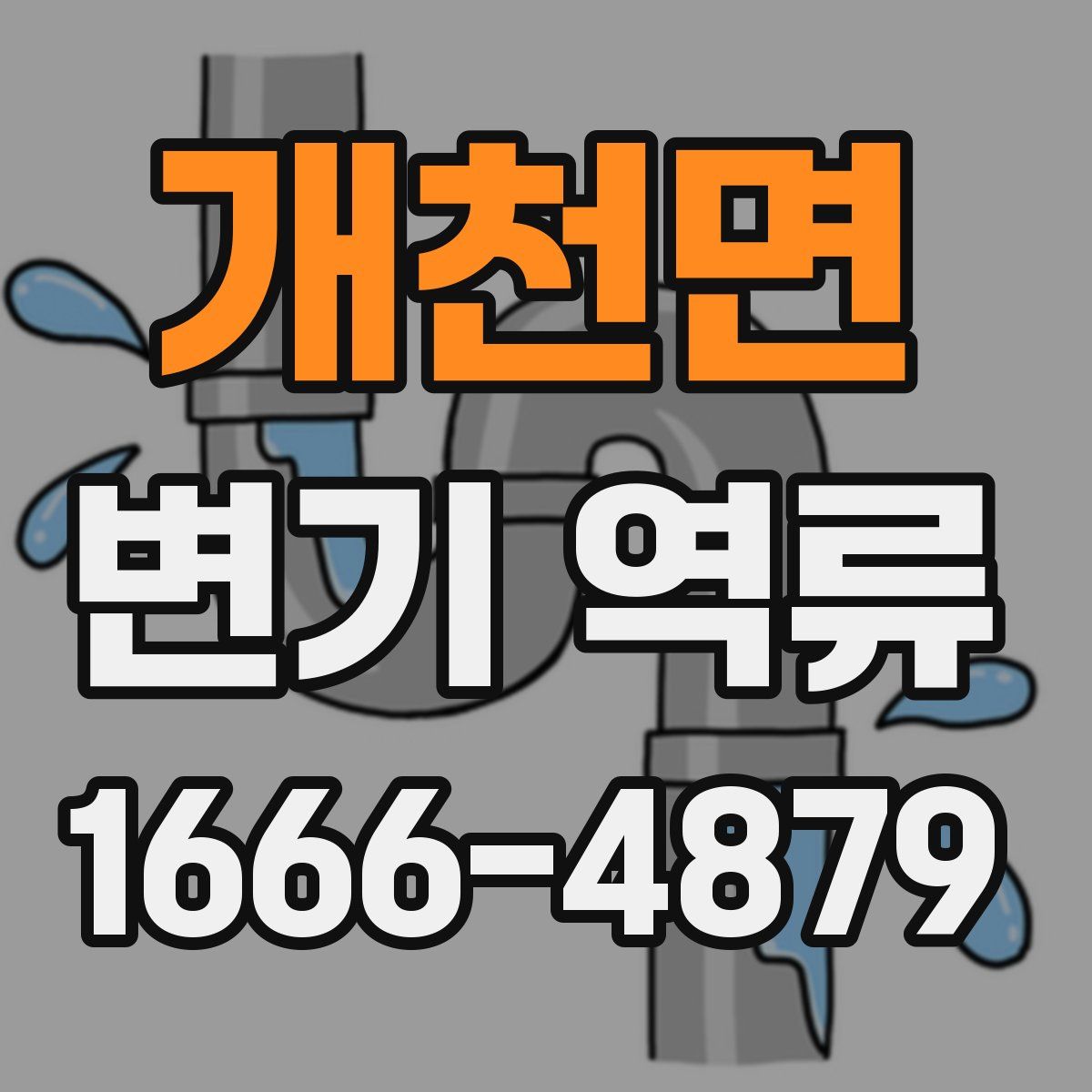 개천면 변기 역류