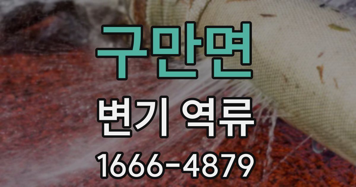 구만면 변기 역류