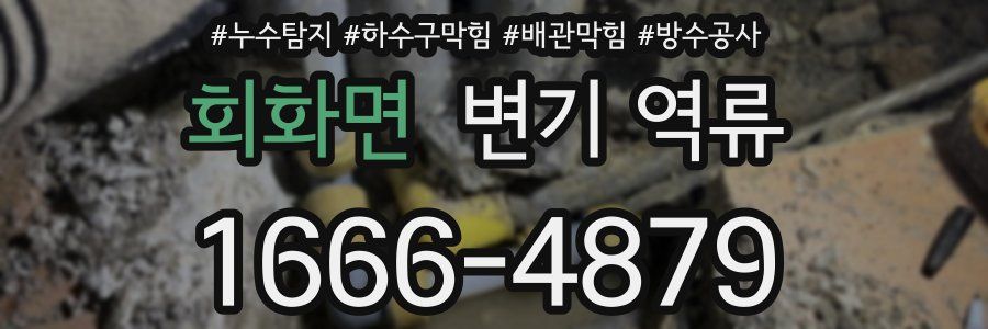회화면 변기 역류