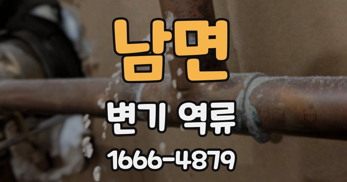 남면 변기 역류