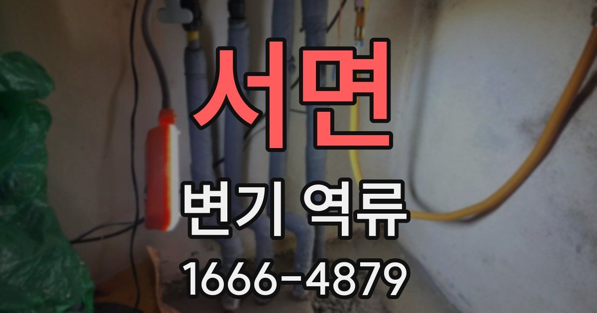 서면 변기 역류