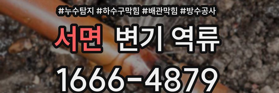 서면 변기 역류