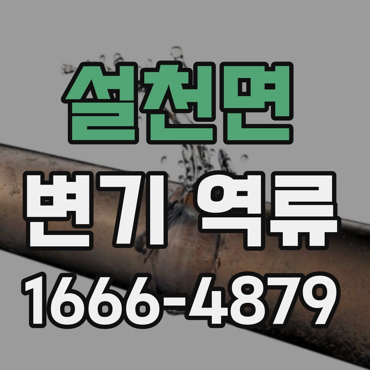 설천면 변기 역류
