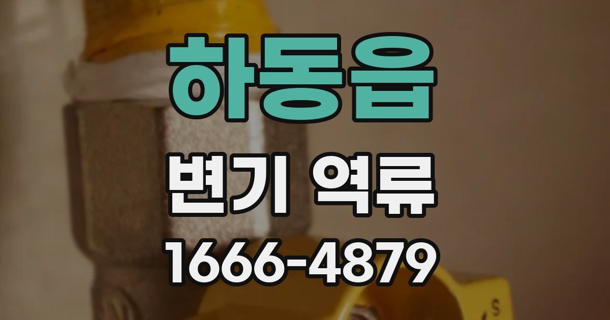 하동읍 변기 역류