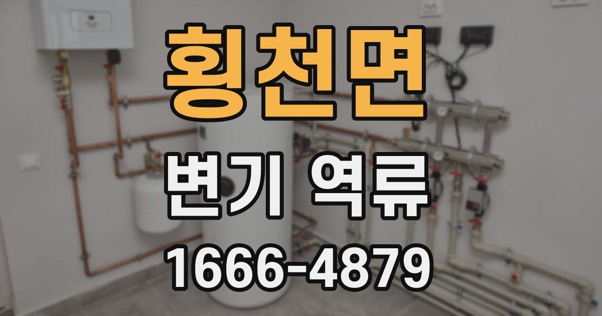 횡천면 변기 역류