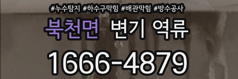 북천면 변기 역류