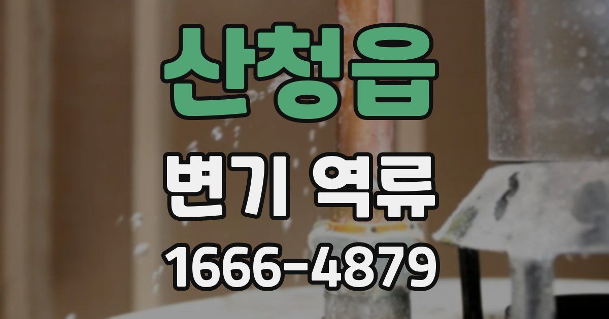 산청읍 변기 역류
