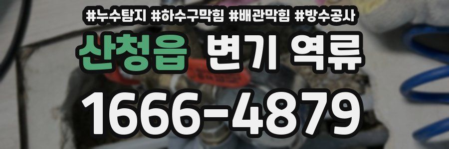 산청읍 변기 역류