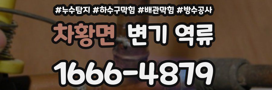 차황면 변기 역류