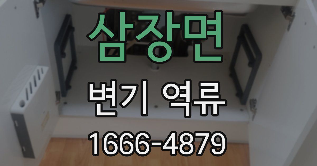 삼장면 변기 역류