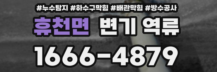 휴천면 변기 역류
