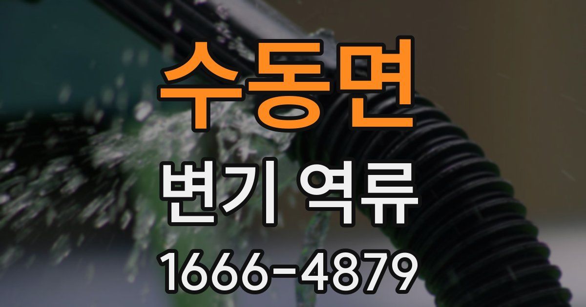 수동면 변기 역류