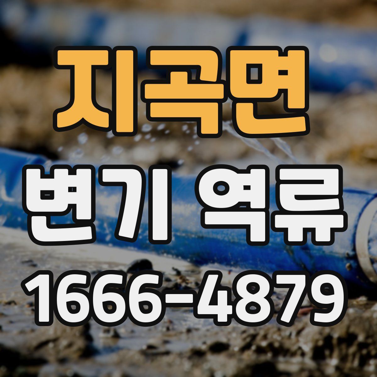 지곡면 변기 역류
