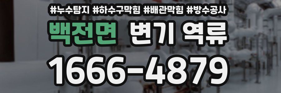 백전면 변기 역류