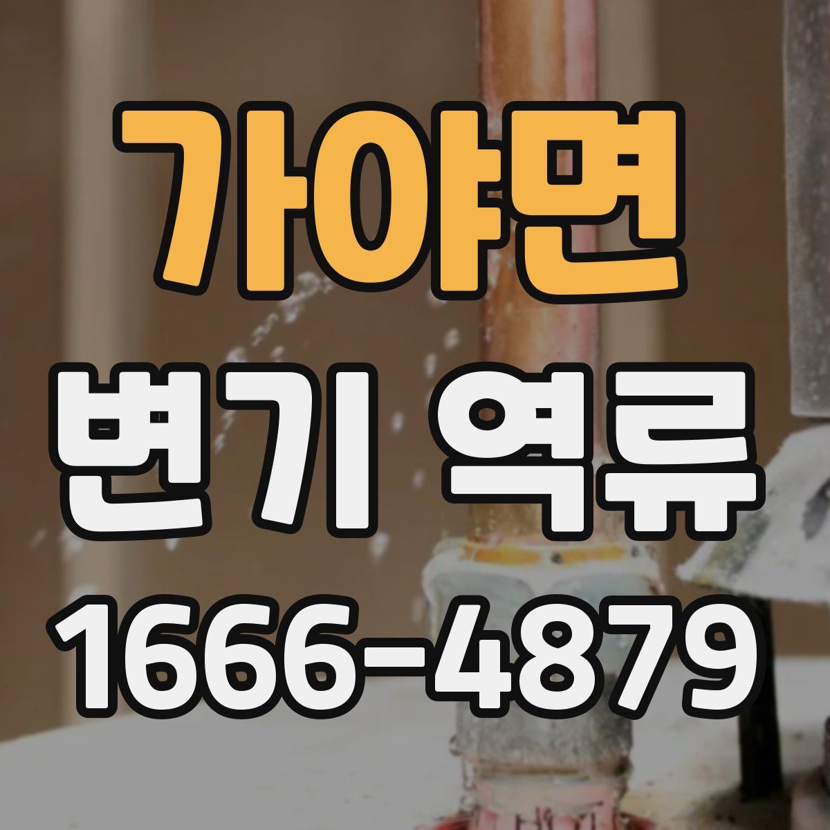 가야면 변기 역류